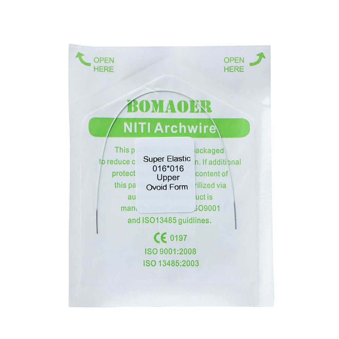 10×Dental Orthodontic Niti Rectangular Arch Wires Tooth Color Coated 16×16Upper