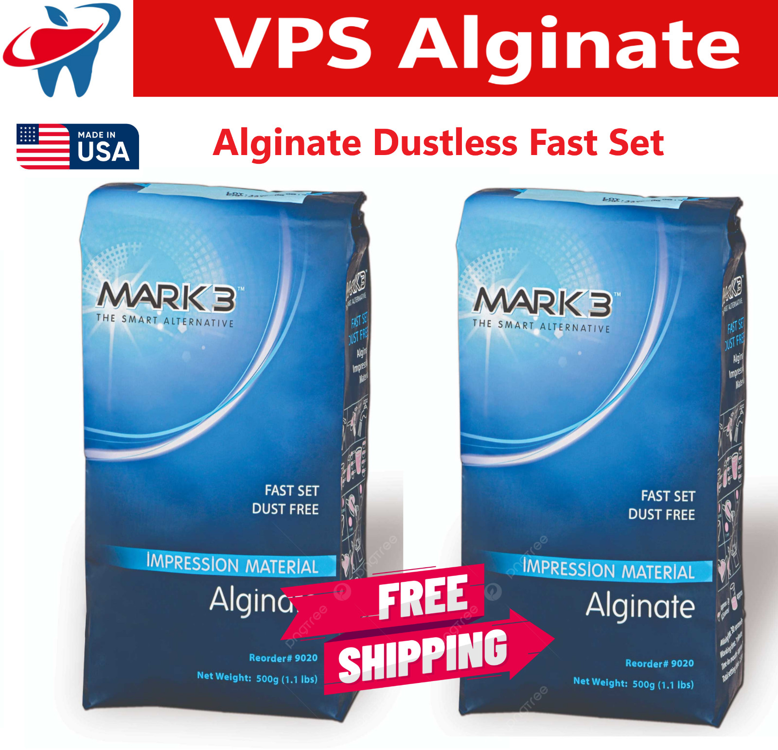 Chromatic Dental Alginate – High Precision Easy Mixing Fast Set, Non-Slump 02/26
