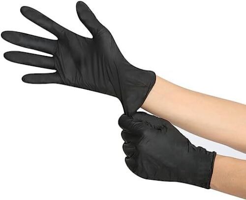 BluZen Disposable Nitrile Gloves Medical Black Latex Small Medium L XL – 100CT