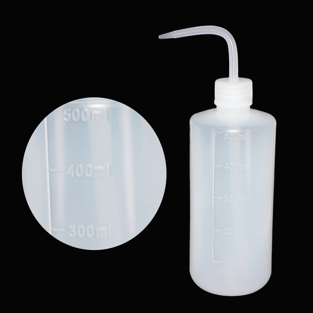 250ml+500ml Plastic Safety Wash Bottle, Plastic Squeeze Bottle Narrow Mouth, …