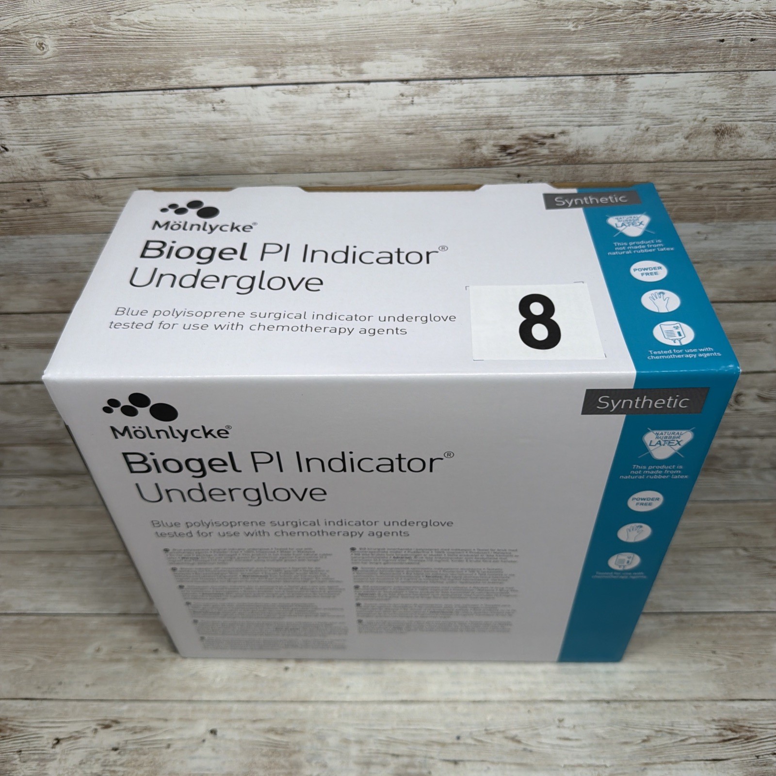 Biogel PI Indicator Surgical Underglove 1 CASE Molnlycke Blue Size: 8 *See Date*
