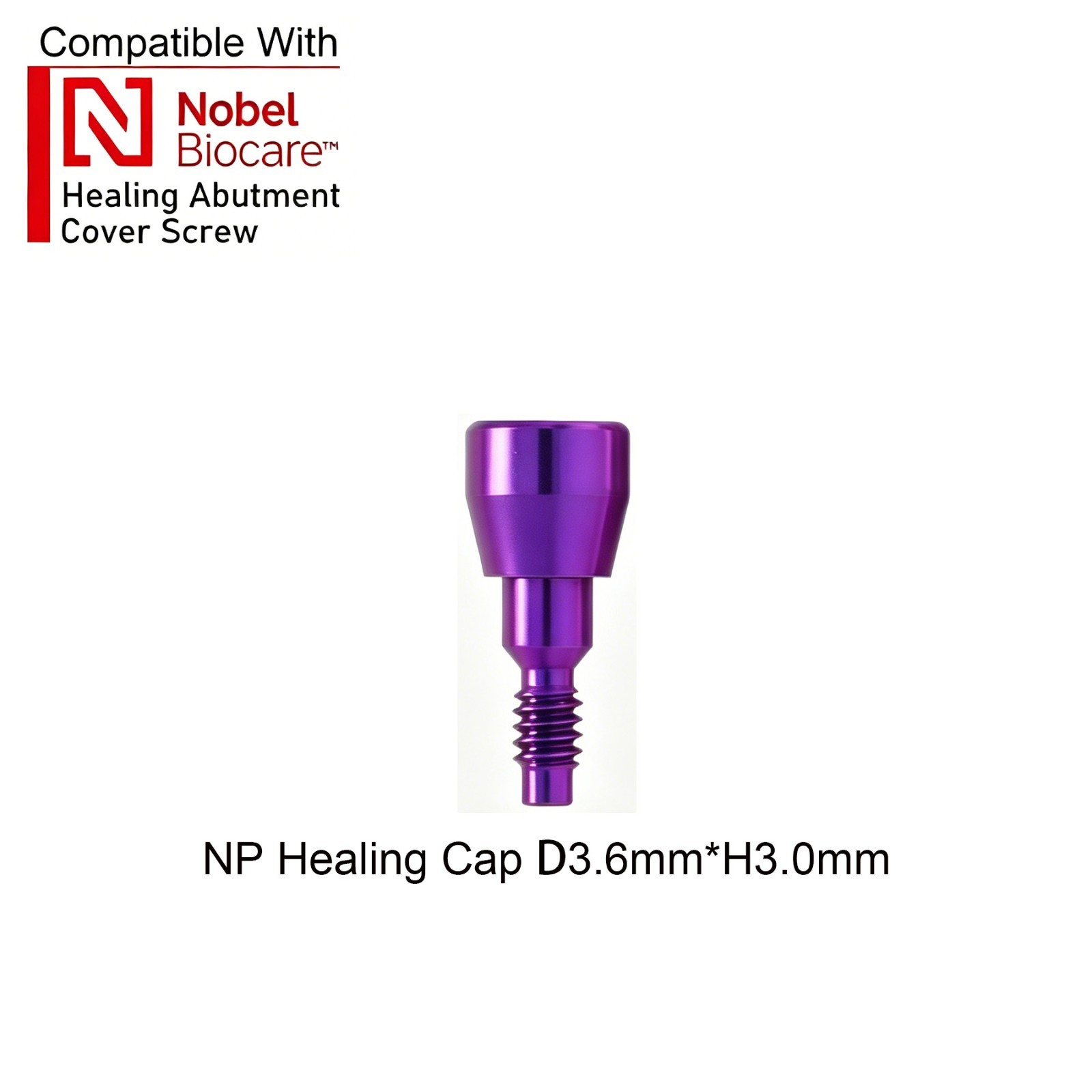 US 5Pcs Dental Healing Abutment ∅3.6 ∅5.0 ∅6.0 Fit Nobel Active Biocare NP/RP