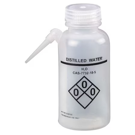 Manufacturer Varies Translucent, Wash Bottle 8 oz., (Formerly Lab Safety