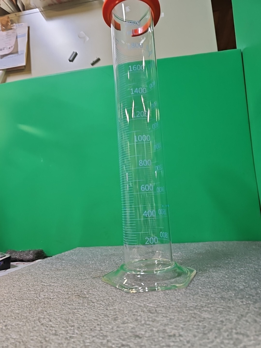 PYREX Glass 2000mL Blue Double Metric Graduated Cylinder A 3026-2L
