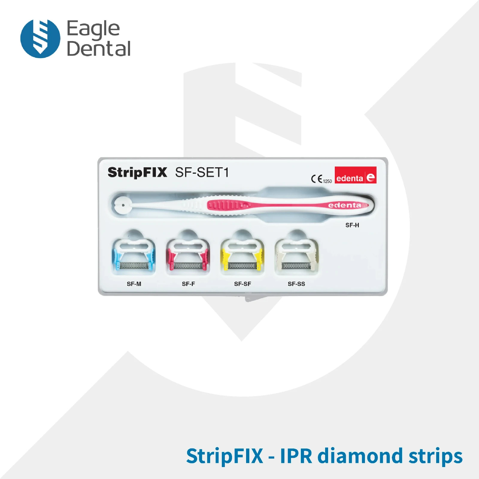 Dental Orthodontic IPR Strip System Kit Interproximal Finishing Strips Handle