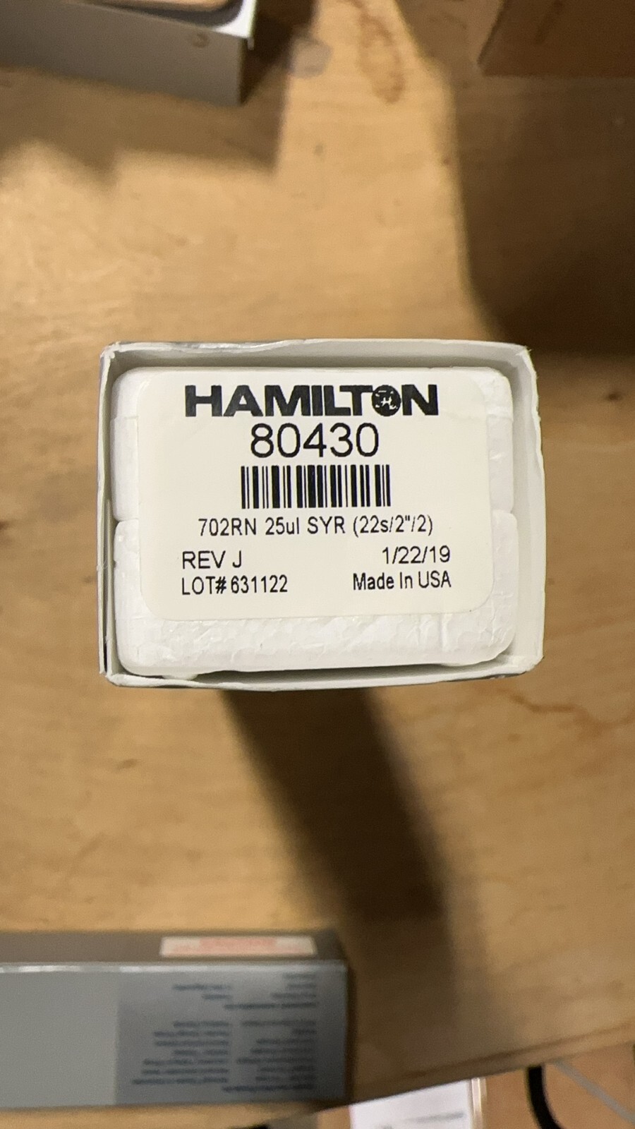 THERMO FISHER 14-813-21 HAMILTON SERIES 80430 702RN 25ul SYR(22s/2″/2) REV J