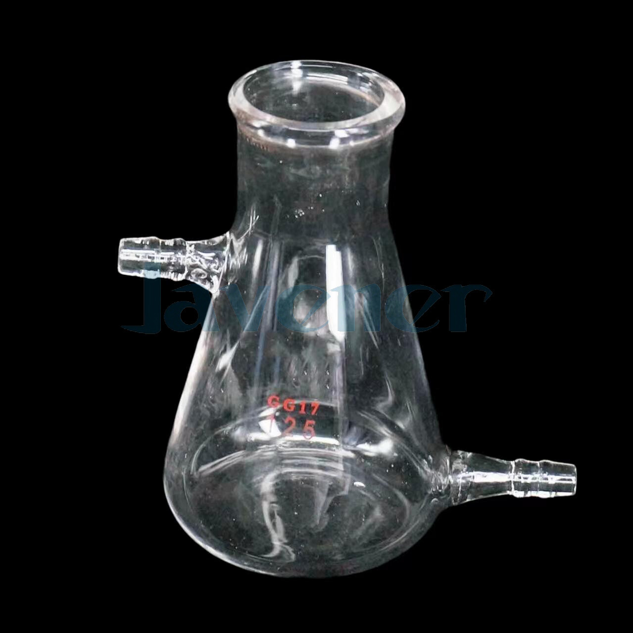 125/250/500/1000ml Glass Filtering Flask Lab Bottle 10mm Hose Vacuum Adapter