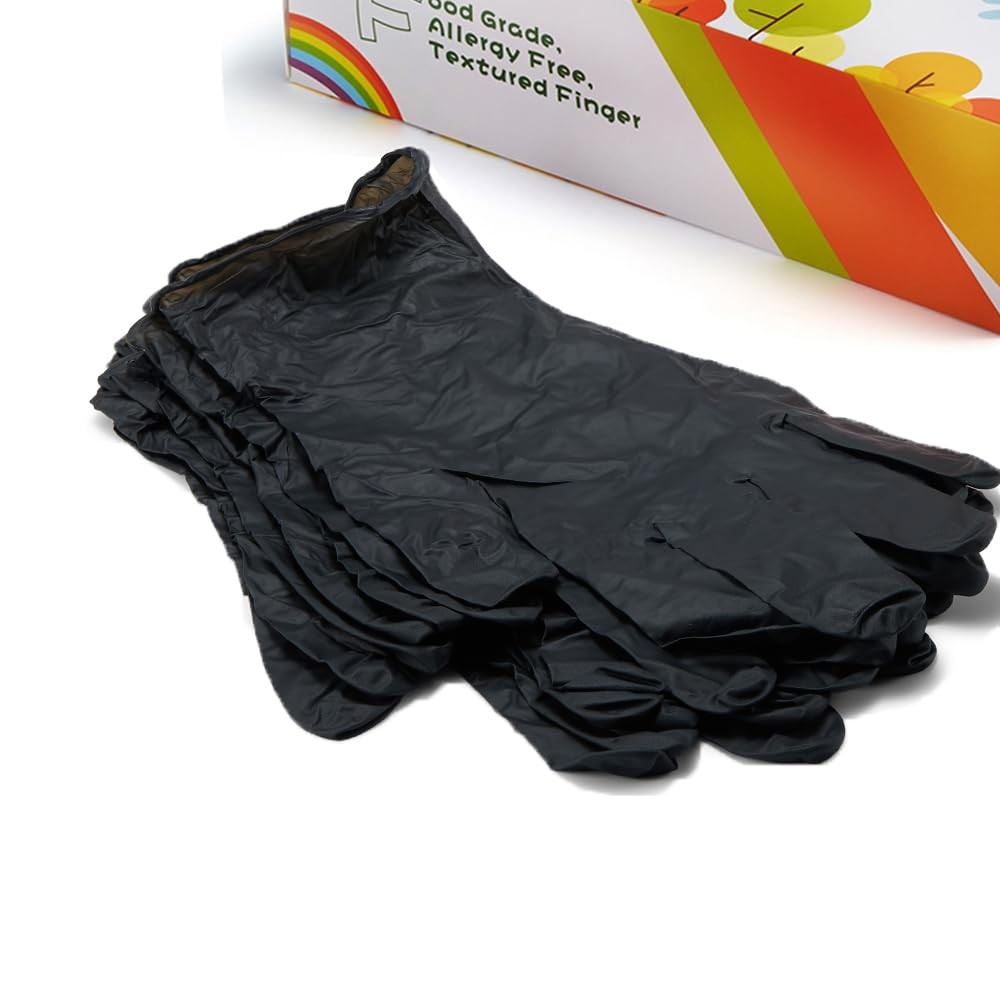Kids Disposable Gloves, Nitrile Glove for Kid, Small Size Latex Rubber Free G…