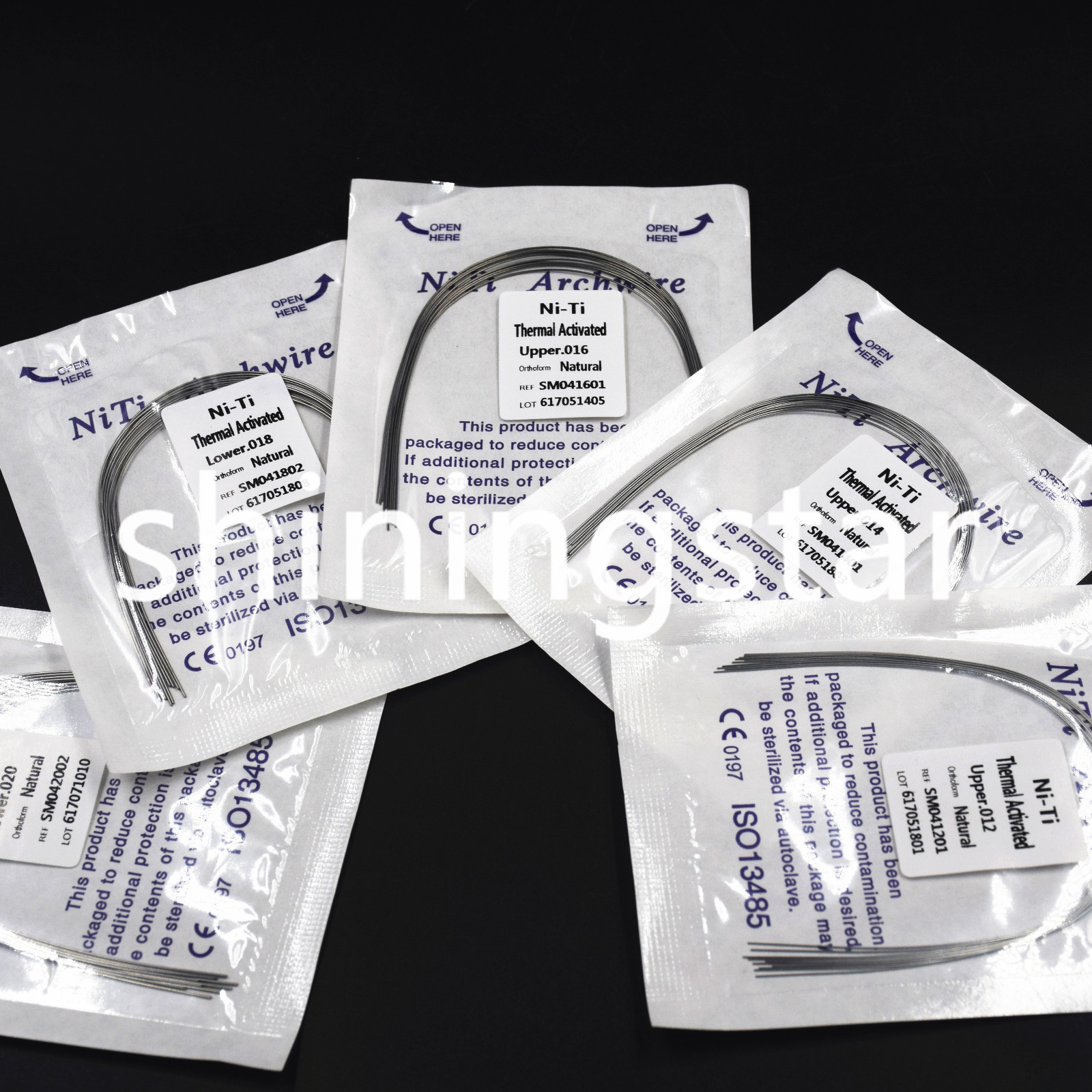Dental Orthodontic Thermal Activated Round Arch Wire Niti Ovoid/Natural/Square