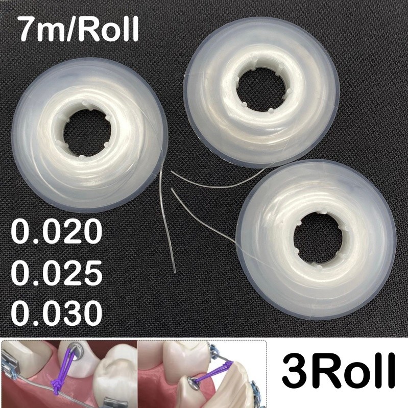 Dental Orthodontics Elastic Powerful Solid Thread Traction Ligature 0.020-0.030