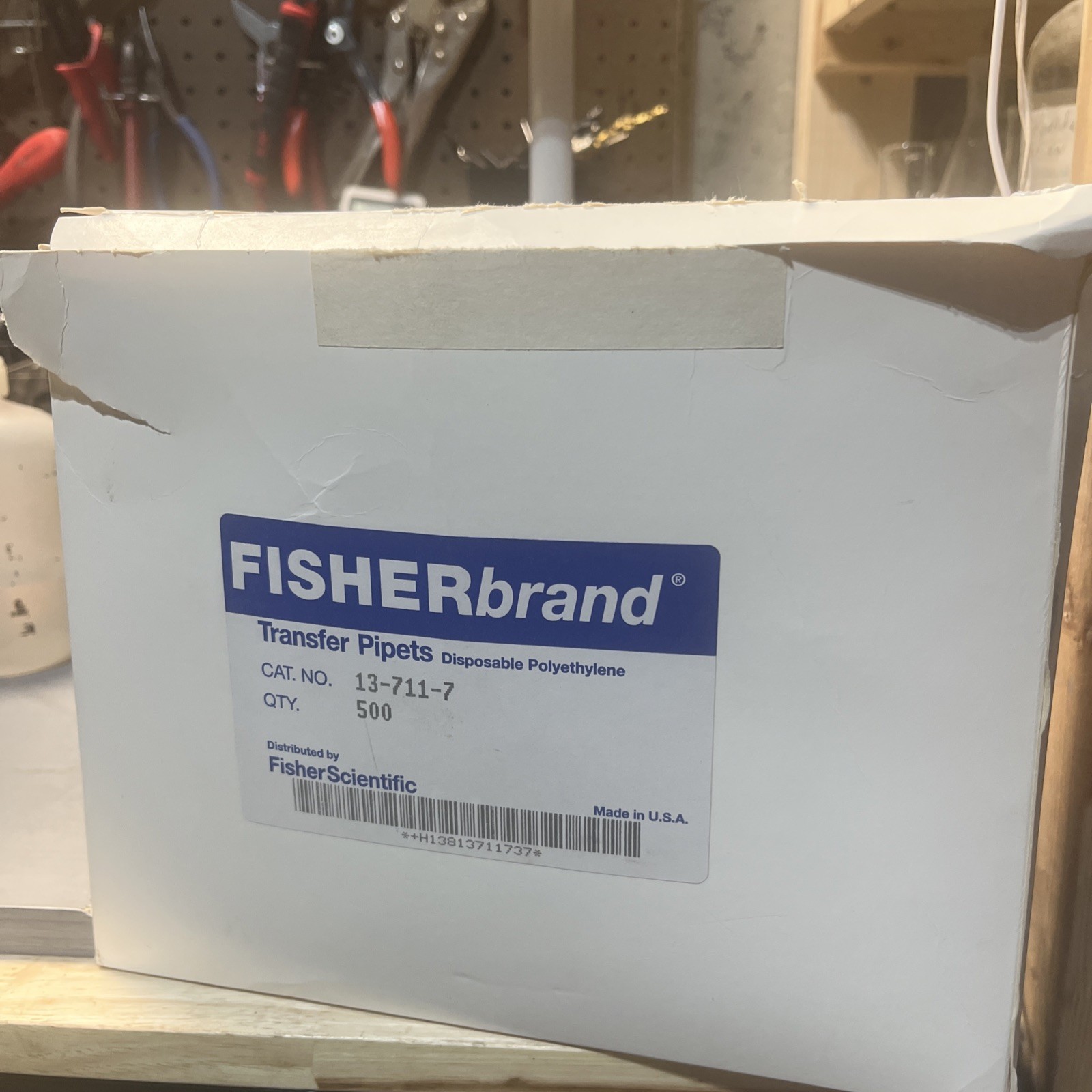 FISHER SCIENTIFIC FISHERBRAND 13-711-7 TRANSFER PIPETS. Open Box