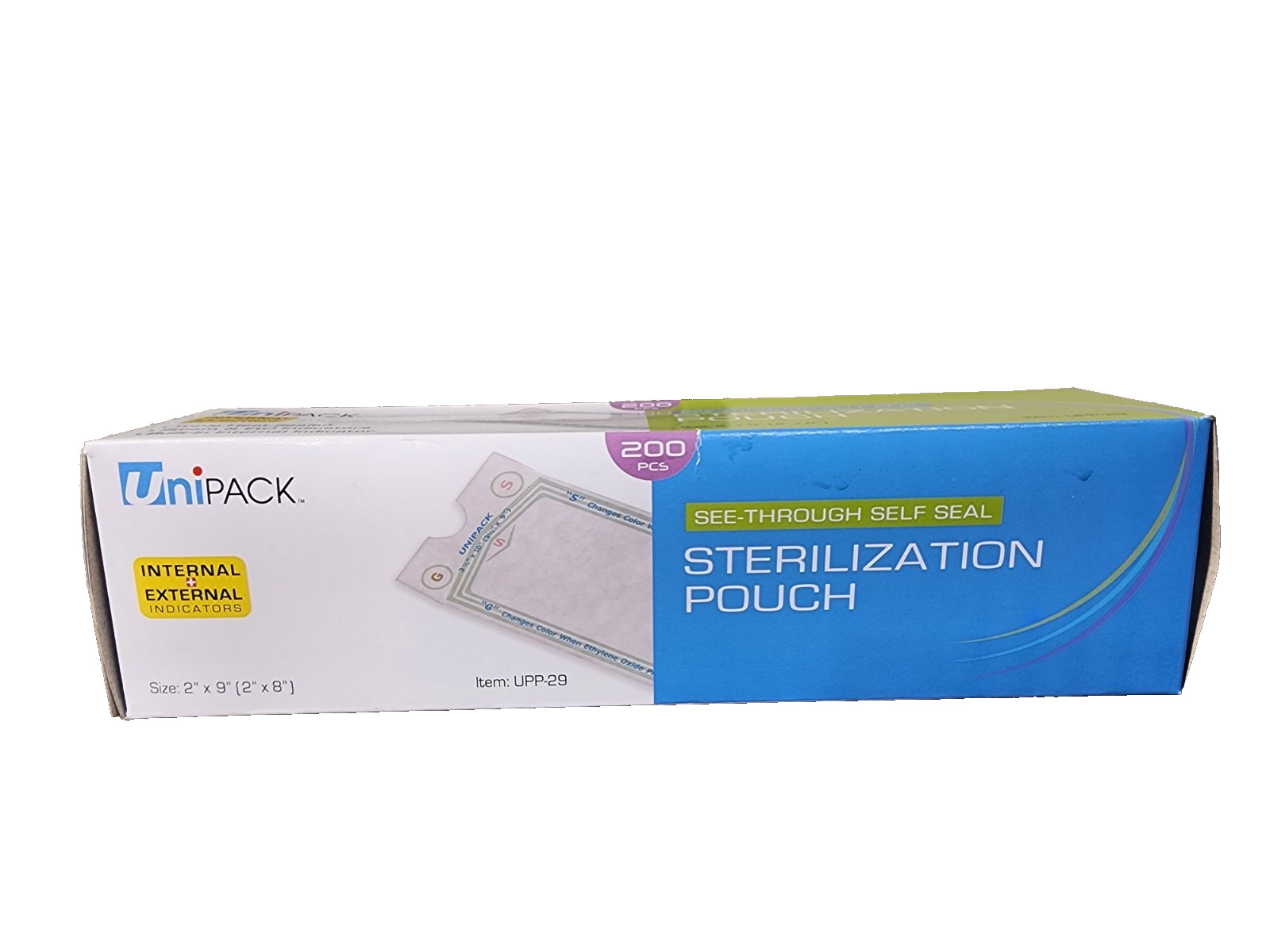DENTAL MEDICAL INSTRUMENT STERILIZATION POUCHES SELF SEALING 2 x 9 (2 x 8)
