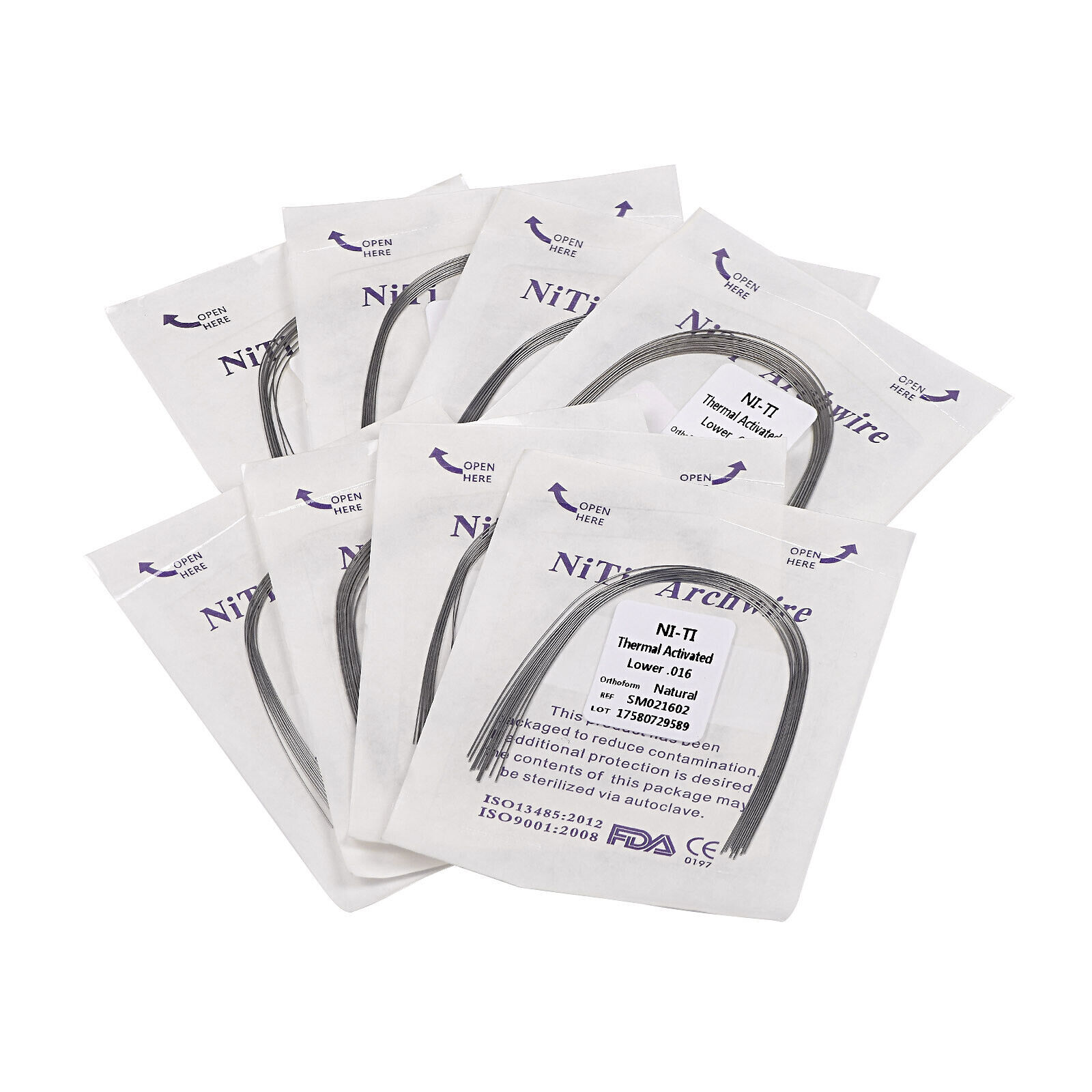 Dental Orthodontic Niti Thermal Activated Round/Rectangular Arch Wire Ovoid