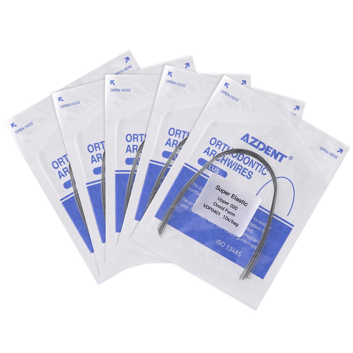AZDENT PLUS Dental Orthodontic Niti Arch Wire Super Elastic Ovoid Form Round