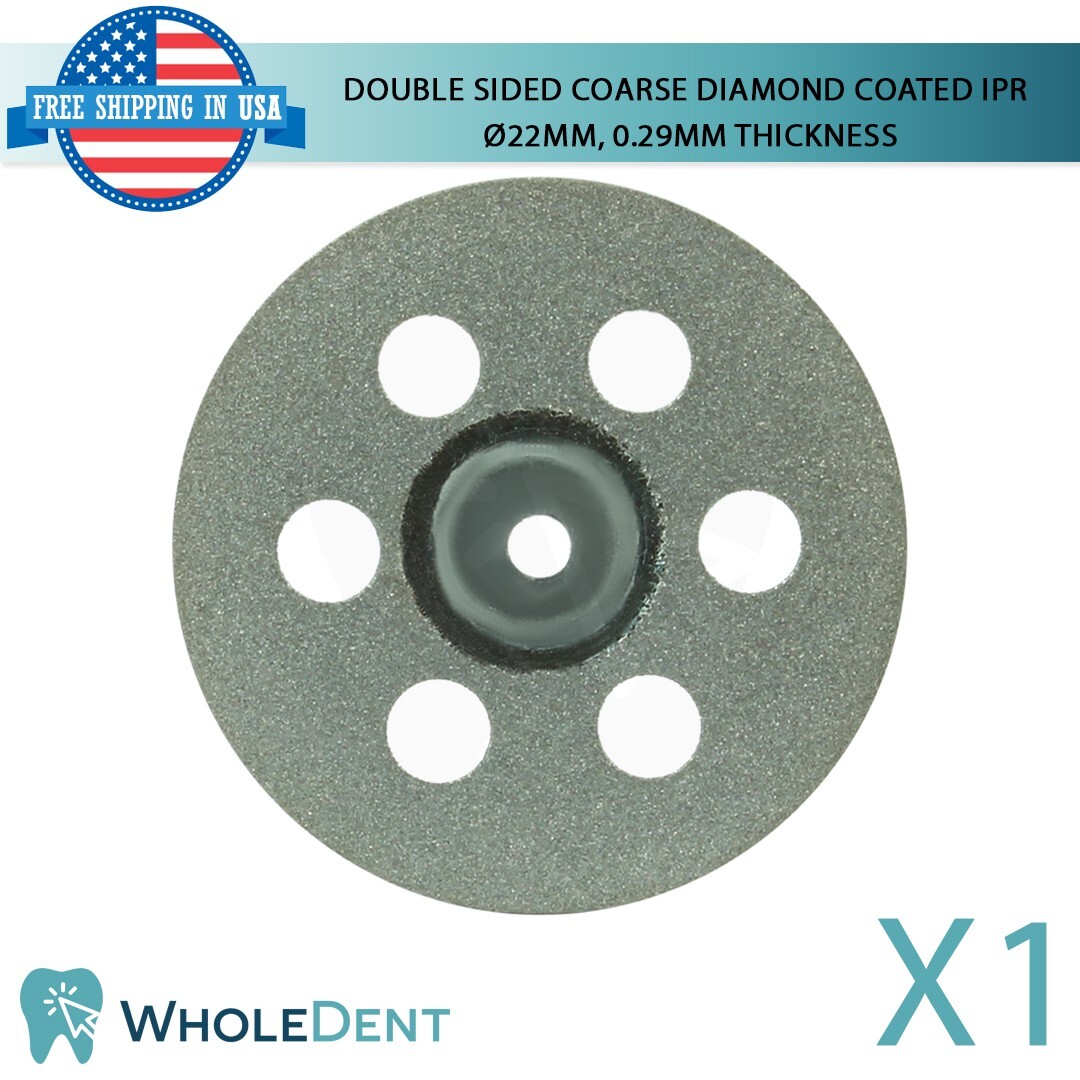 Ortho Dental Coarse Double Sided Diamond Coated Disc IPR Separator Ø22mm, 0.29