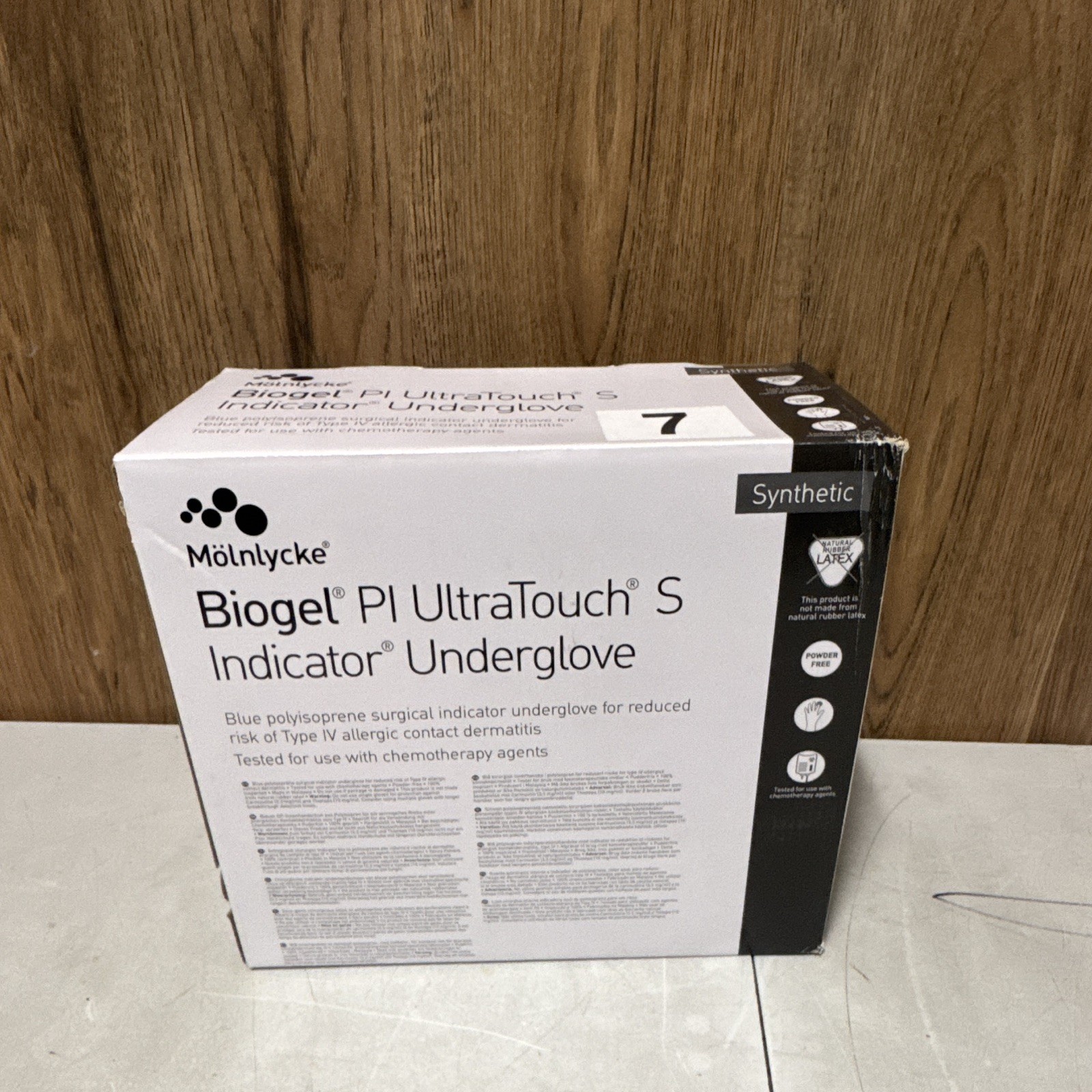 Molnlycke Biogel PI UltraTouch S Indicator Underglove Size 7 Powder Free x50
