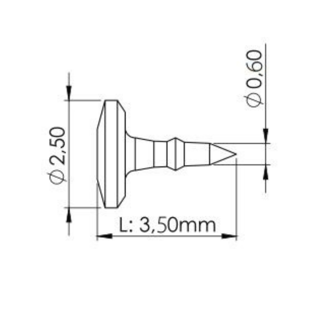 25 Pcs Bone Tac Gbr System Titanium Membrane Pins