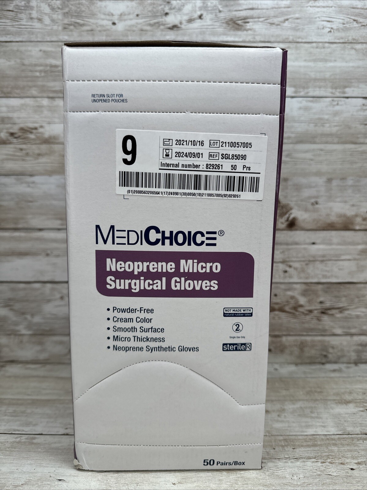 MediChoice Neoprene Micro Surgical Gloves Sterile *1 Box* Size: 9 *See Date*
