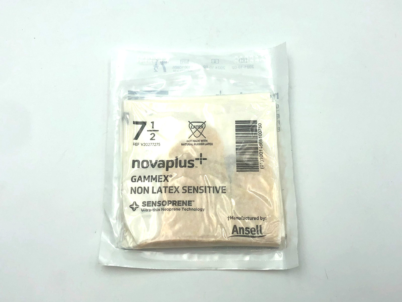 Gammex NovaPlus Surgical Gloves Size 7 1/2 Non Latex Sensitive 50 Ct Box NEW