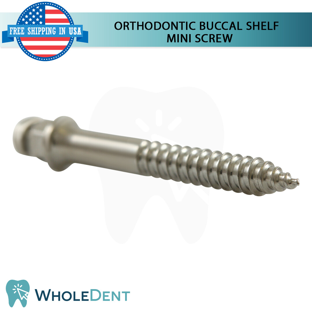 Orthodontic Dental Buccal Shelf Mini Screw Anchorage Im plant Titanium Sterile