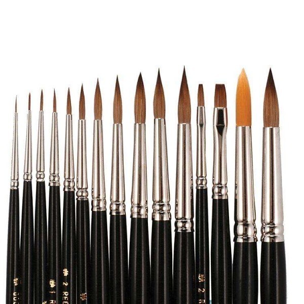 Keystone Kolinsky Brush, #00, Made from natural Kolinsky sable, single brush