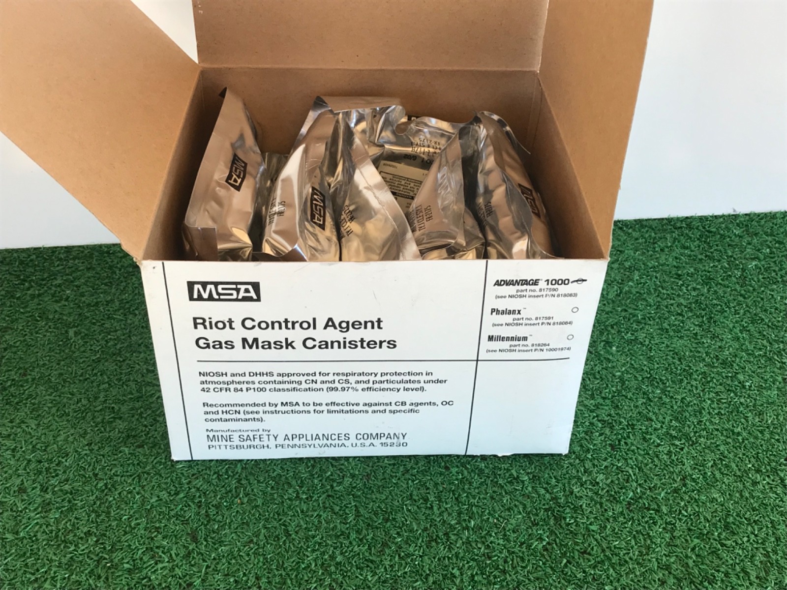 Lot of 6 MSA ADVANTAGE P100/CS/CM 817590 CARTRIDGE 2006