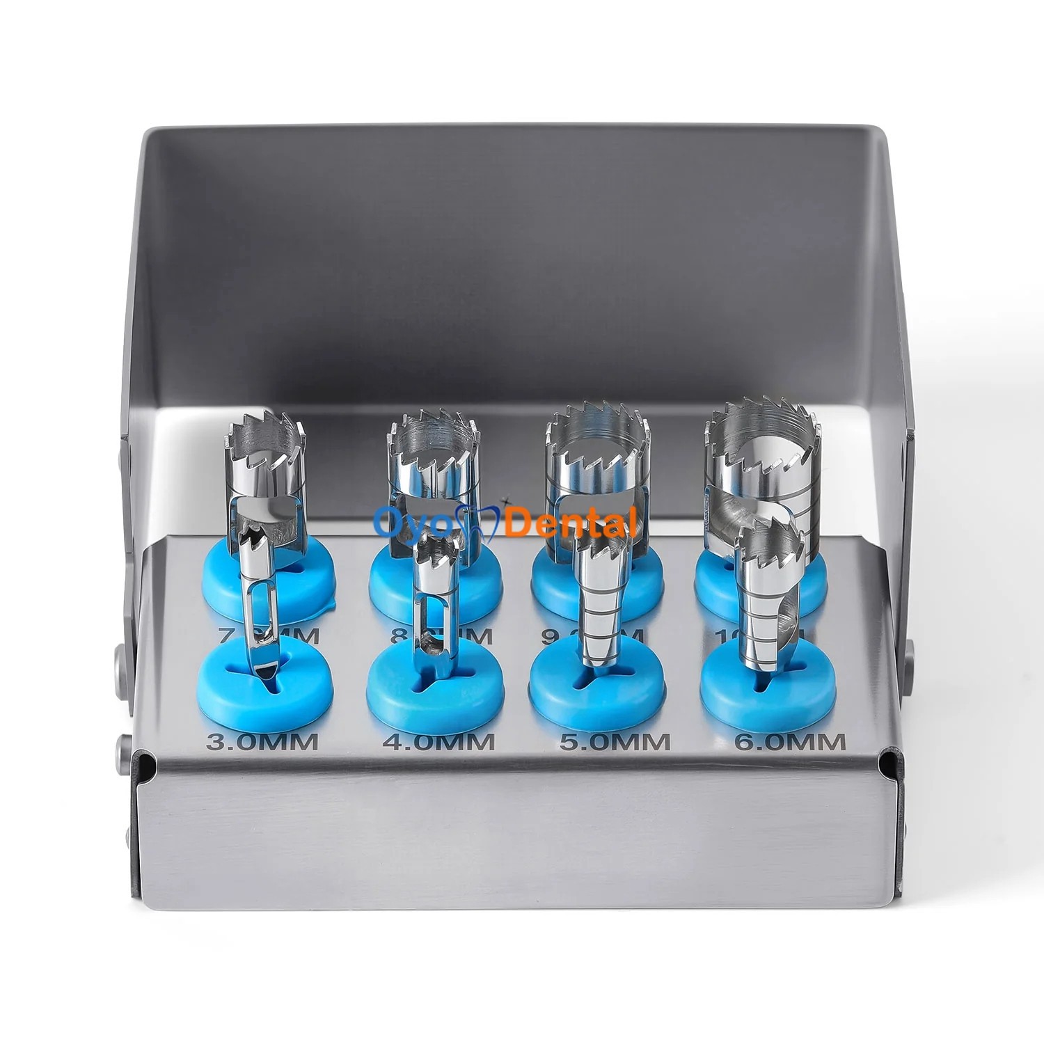 8 Pcs/Set Dental Implant Bone Trephine Drill Surgical Instrument Short Type Kit