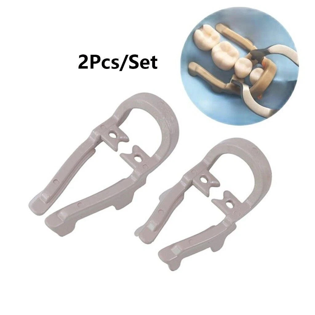 Dental Rubber Dam Sheets Clips Premolar Clamps Soft Resin Long/Short Extension