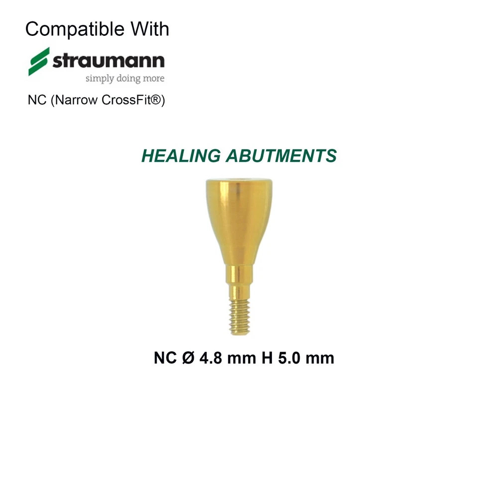 US Conical Connection Healing Cap Abutment NC RC Fit Straumann ITI BL BLT Dental
