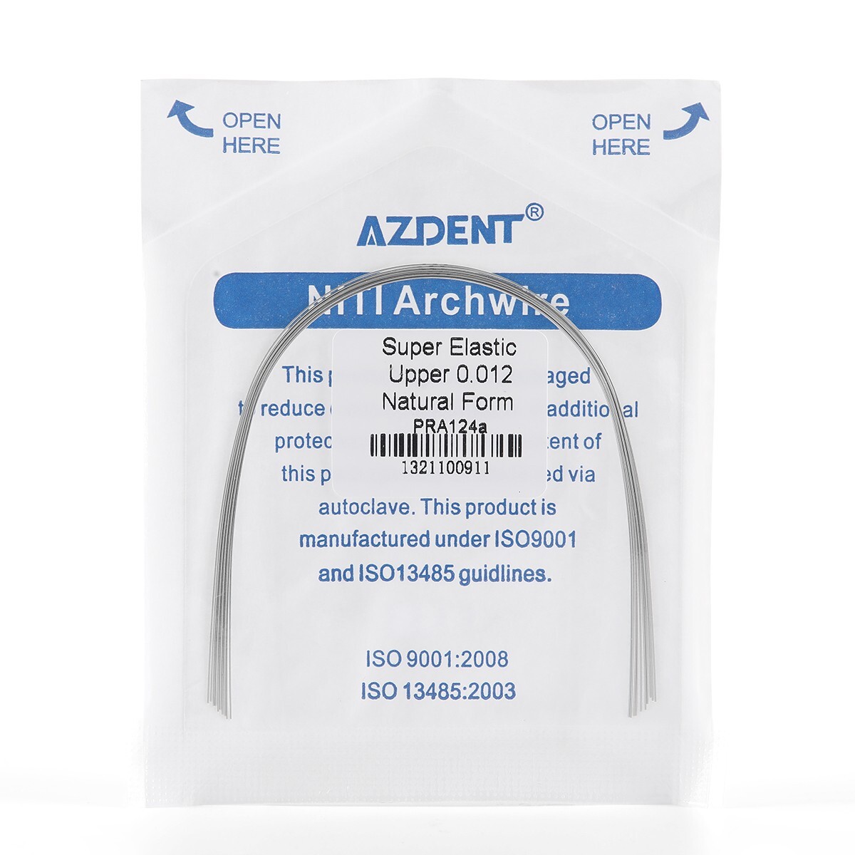 Dental Orthodontic Self Ligating Brackets Super Elastic NiTi Arch Wire Roth 022