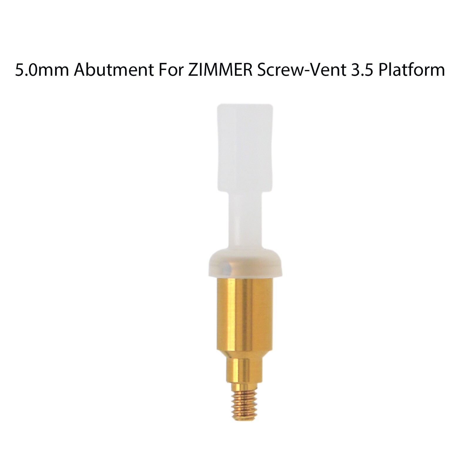 Locator Abutment Compatible Zimmer Tapered Screw-vent 3.5/4.5mm Mis Hex platform