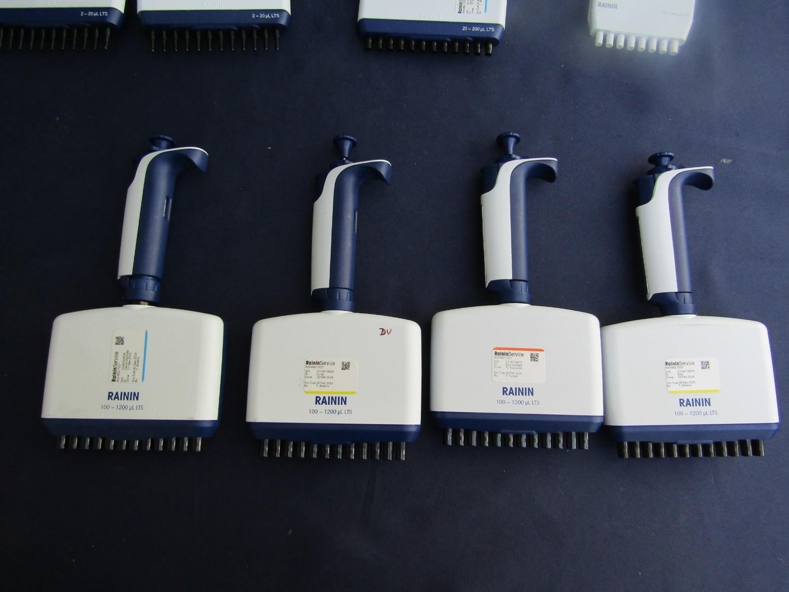 RAININ Pipet-Lite L-1200 XLS 100-1200uL LTS Adjustable 12-Channel Pipette 1/4