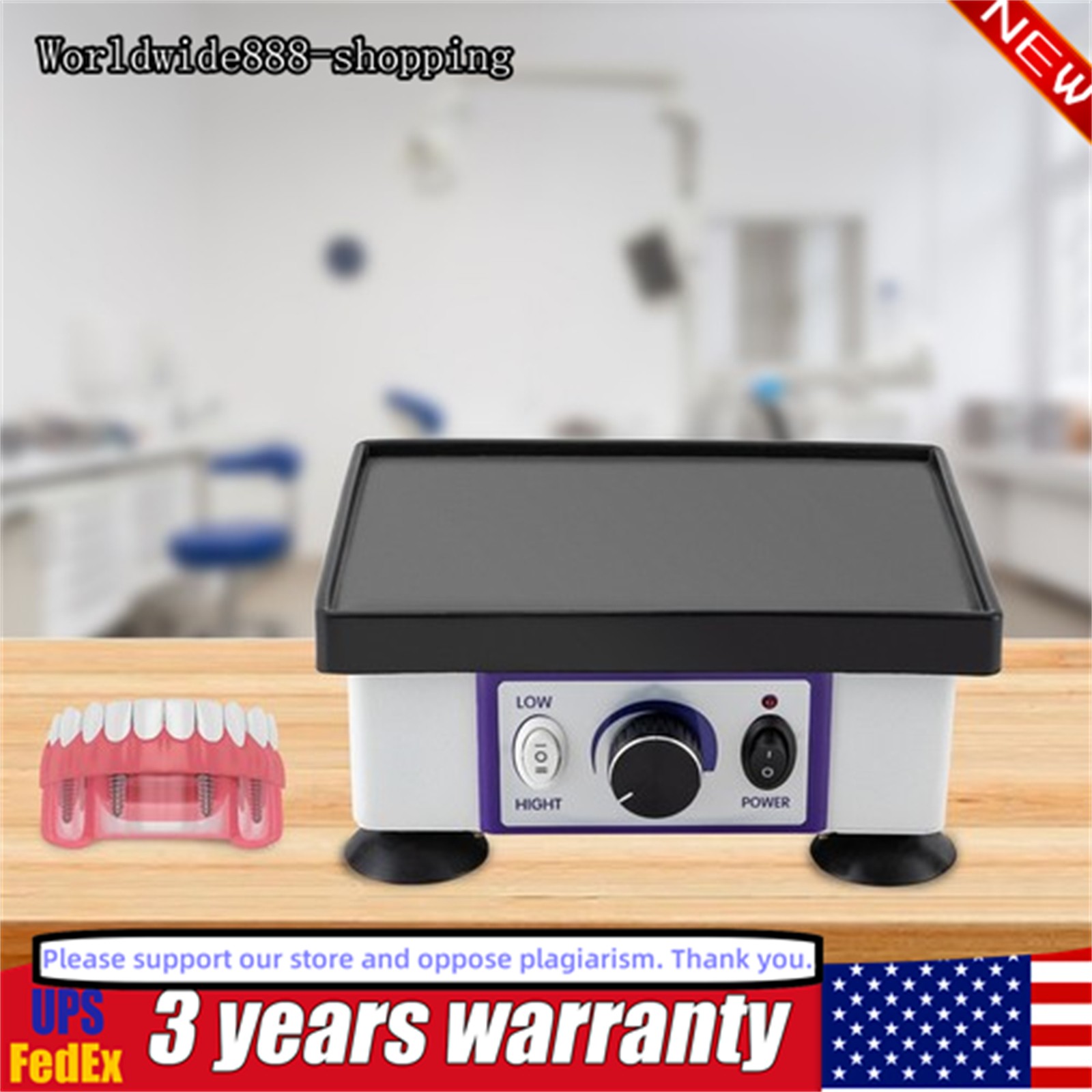 Lab Square Quartet Vibrator Jg-203a Plaster Oscillator Gypsum Mixing Machine