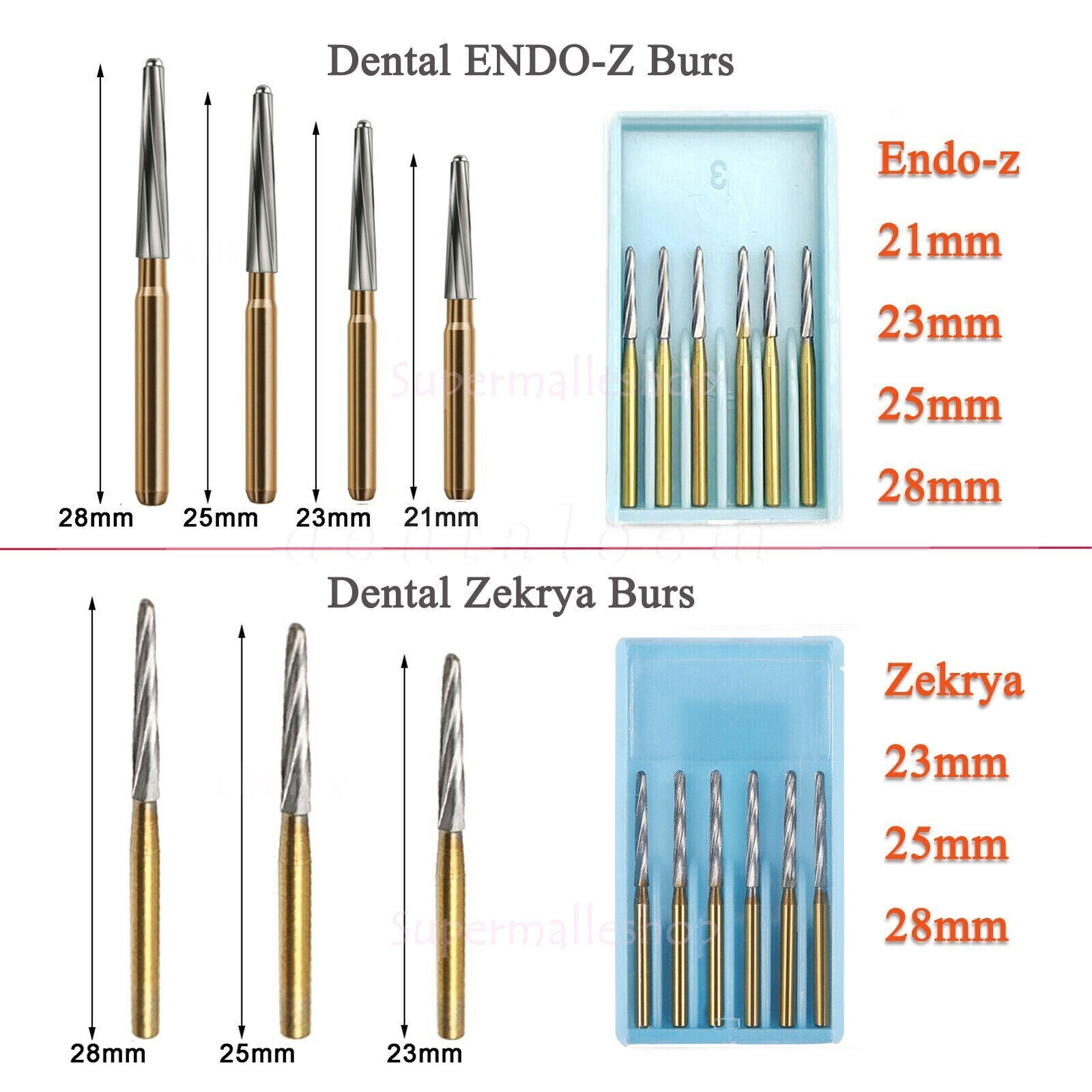 Dental Tungsten Carbide Burs Finishing Polishing Trimming FG Egg Football Flame
