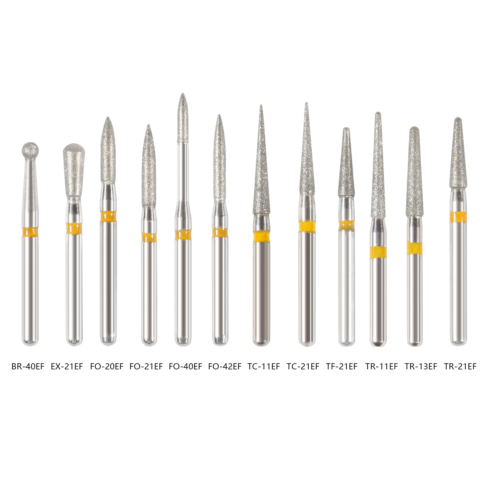 Extrafine Dental Diamond Burs For High Speed Handpiece Friction Grip