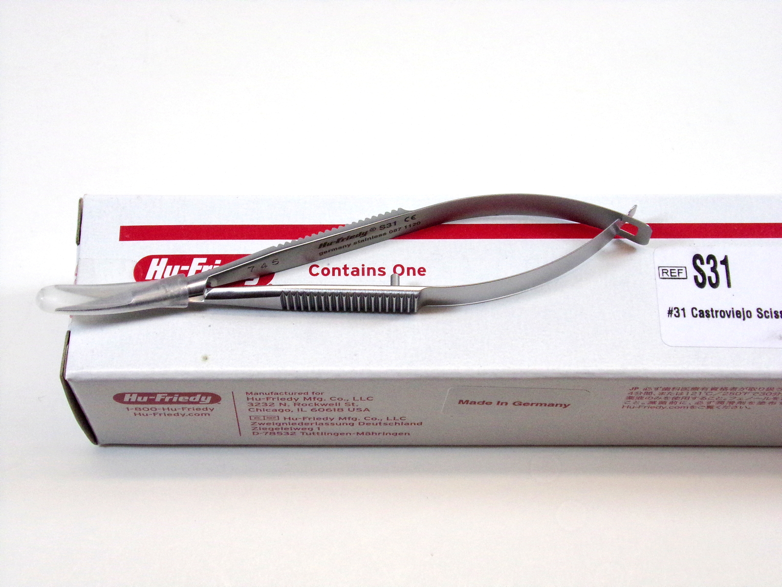 Castroviejo Micro Scissors Curved No. 31 10 cm | S31 | HU FRIEDY