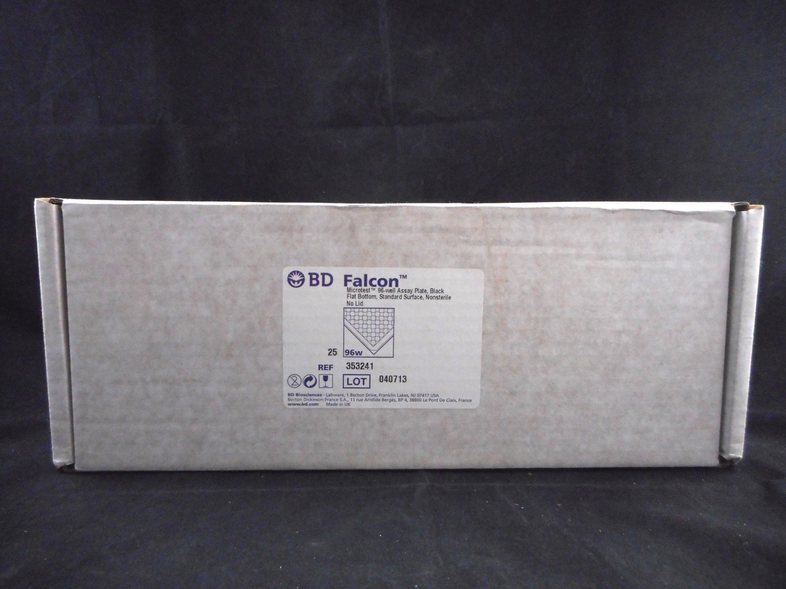 BD Falcon 340uL 96-Well Assay Plate Flat Bottom Standard Surface No Lid 17/PK B