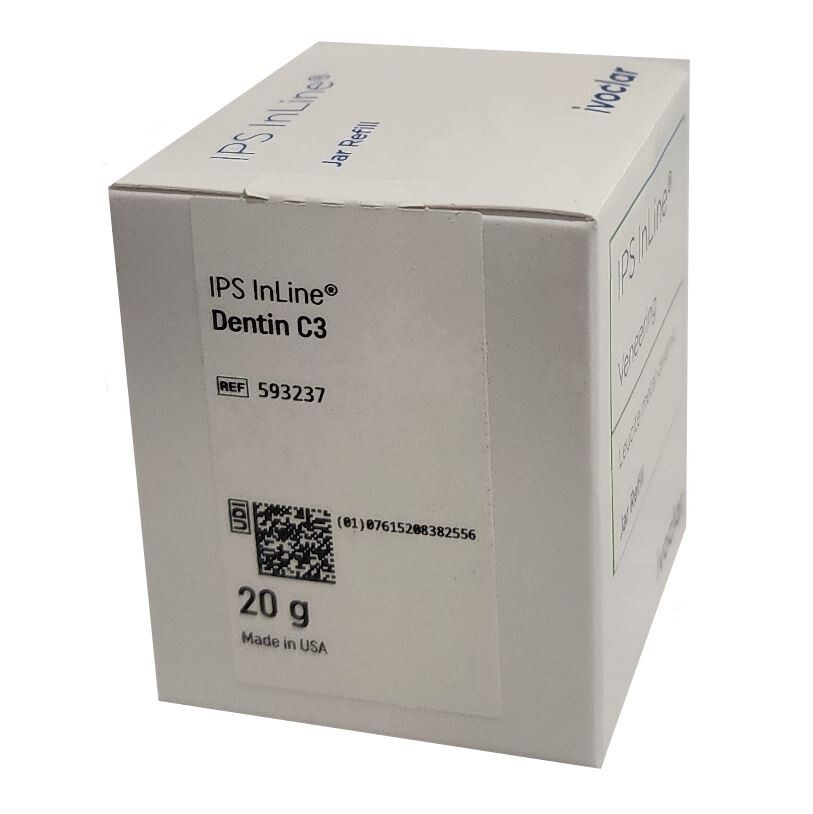 *1-Pack* Ivoclar Vivadent IPS InLine Dentin A-D C3 Refill 20g Powder 593237