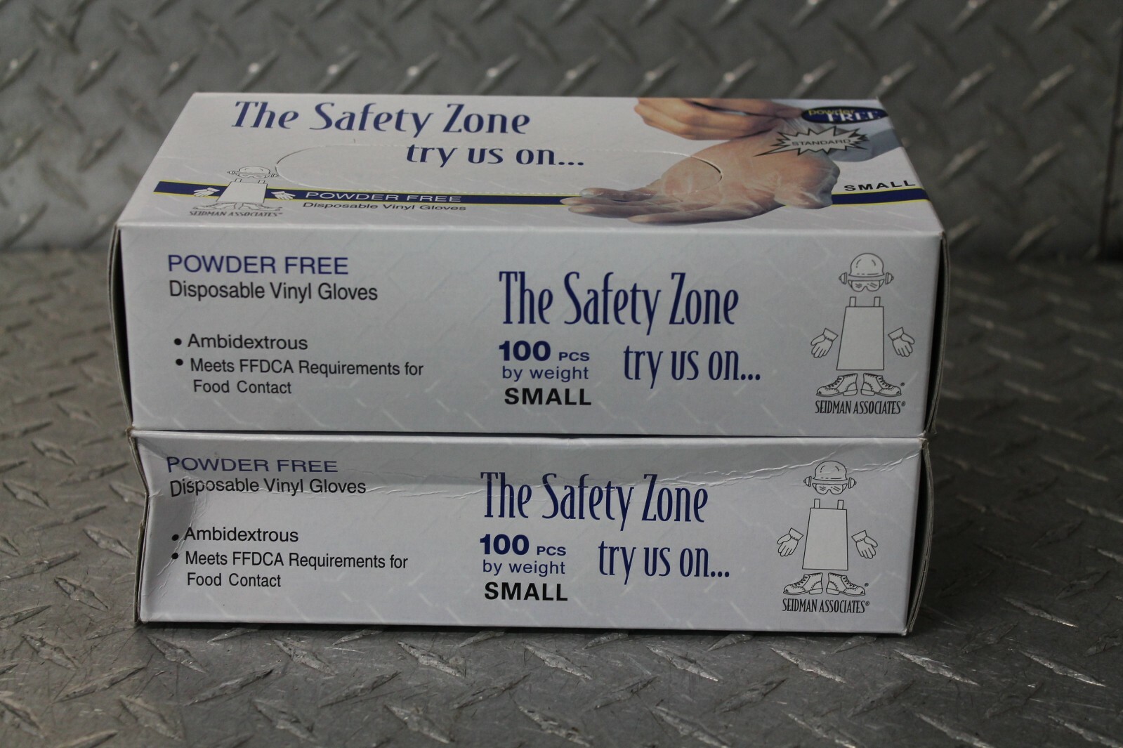 The Safety Zone Vinyl Small Disposible Gloves Powder Free Food Contact 2 Boxes