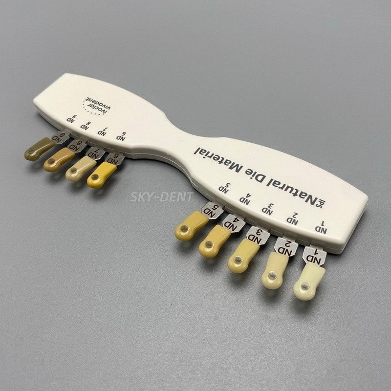 lvoclar Vivadent Dental Teeth Shade Guide ND1-9 IPS Natural Die Tooth Abutment