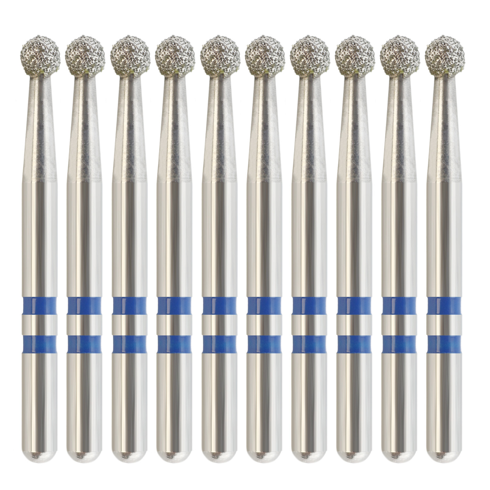 Diamond Burs Zirconia Cutting Round Ball Z801/018M Medium Grit FG Friction Grip
