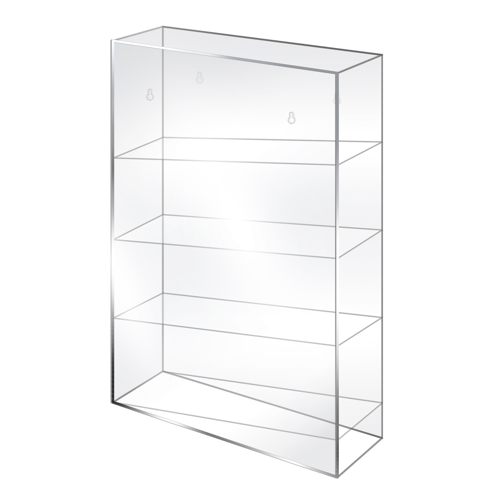 Serological Pipette Rack, 4 Compartment Lab Organizer, Acrylic, 12x4x19 Inches