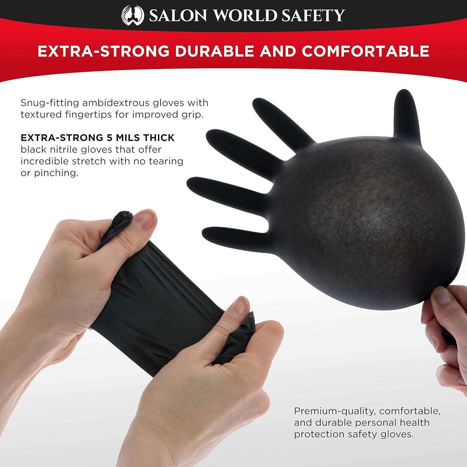Touchscreen Compatible Nitrile Gloves XL – Box of 100