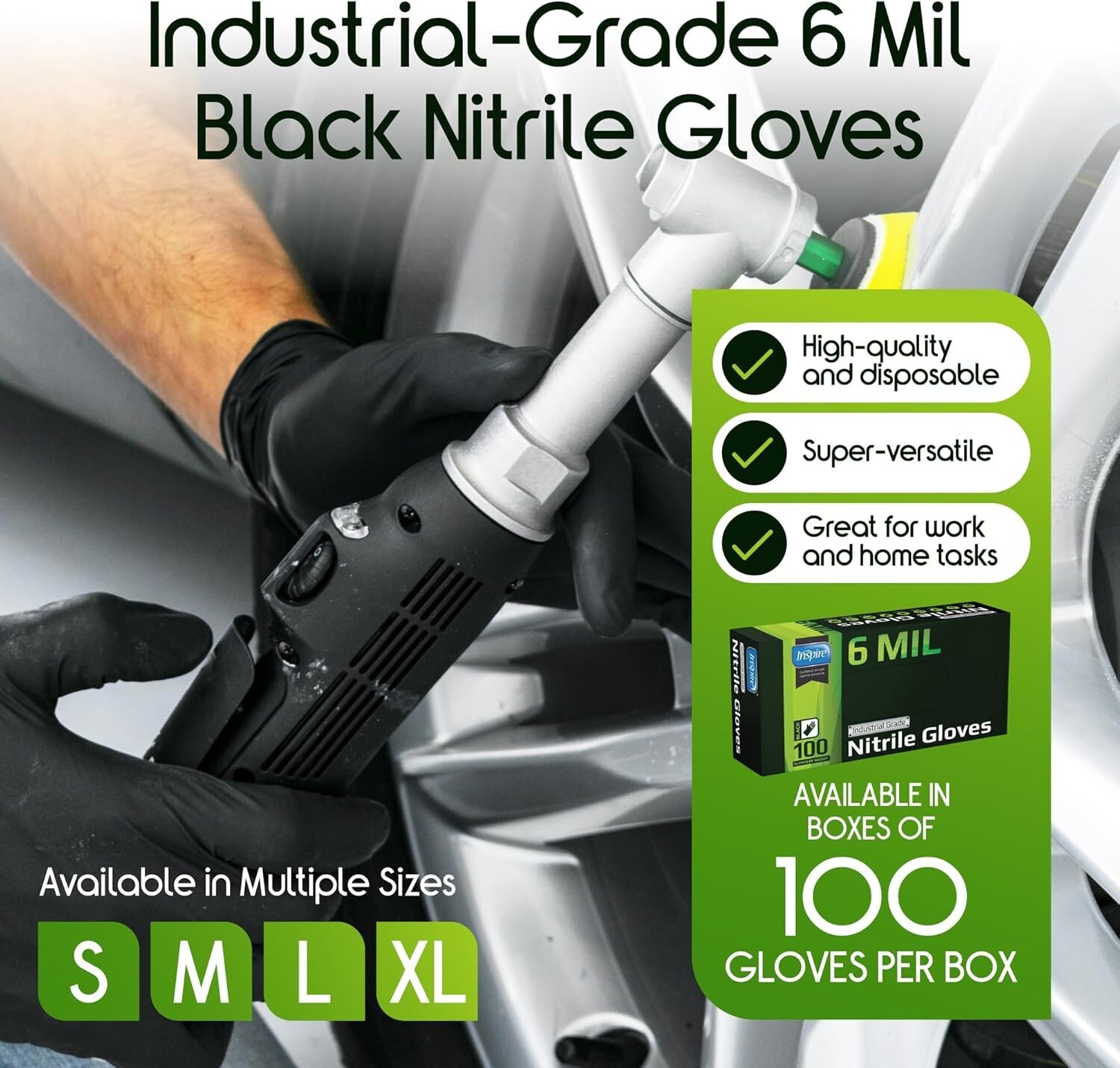 Puncture Resistant 6 Mil Nitrile Gloves – Safe for Medical, Industrial & Kitchen