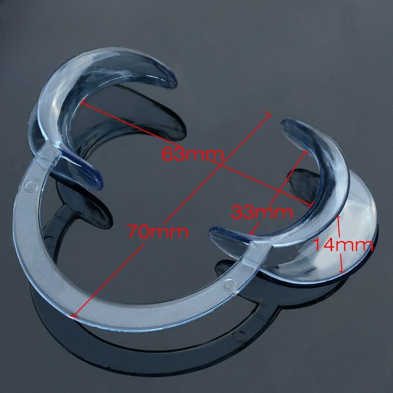 Dental C-shape Cheek Retractor Orthodontic Lip Mouth Opener Spreader for Dentist