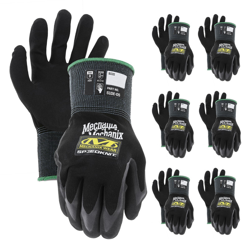Mechanix Wear Speedknit Utility Work Gloves – Coated-Knit Work Gloves –