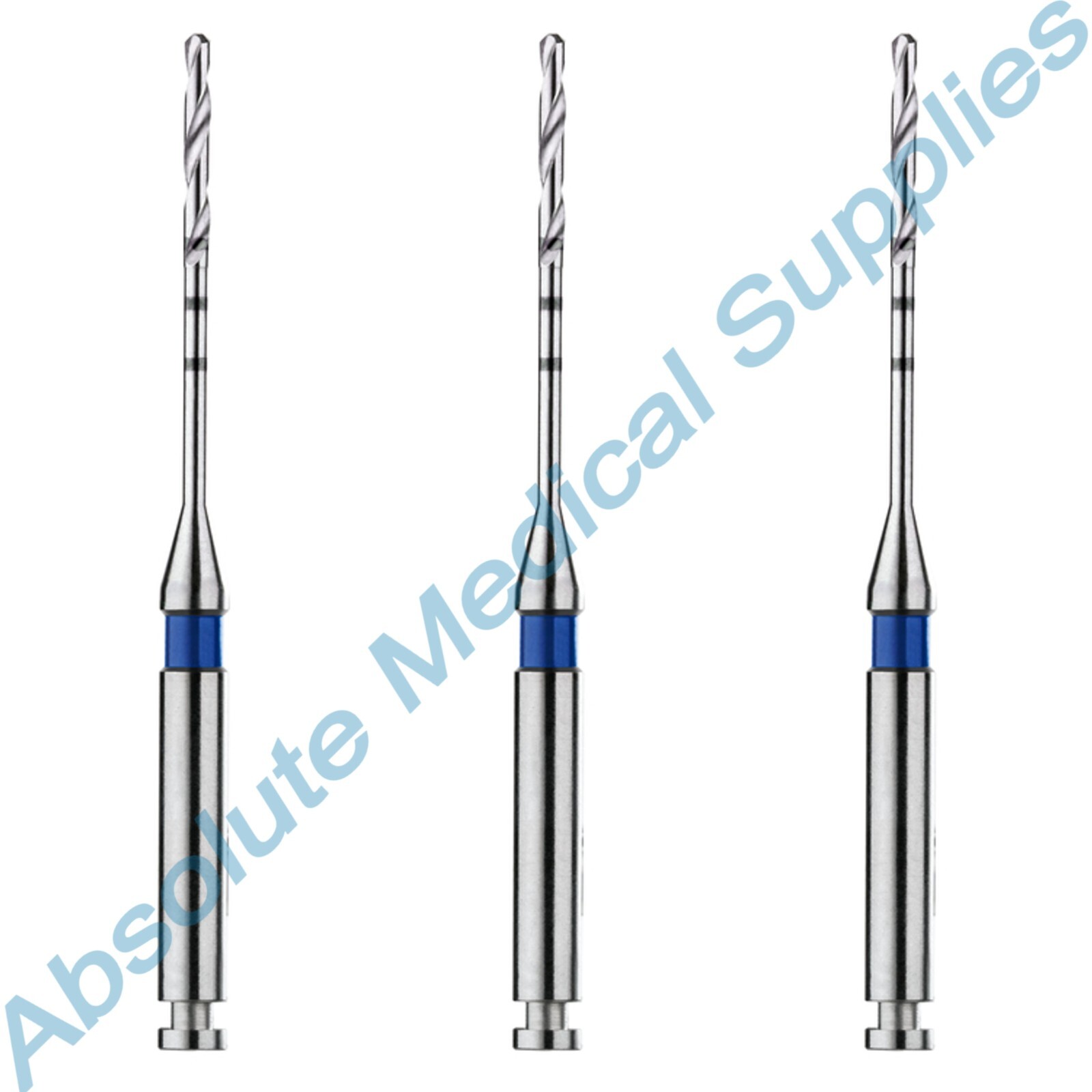 *3-Pieces* Coltene ParaPost Taper Lux Post System Drills Size-4.5 Blue P8245