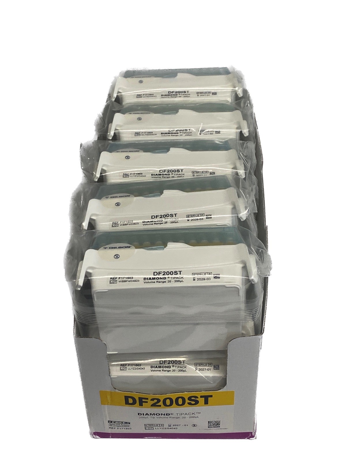 (960/Pk) GILSON Pipetman Diamond 200uL DF200ST Filter Pipet Tips Tipack F171503