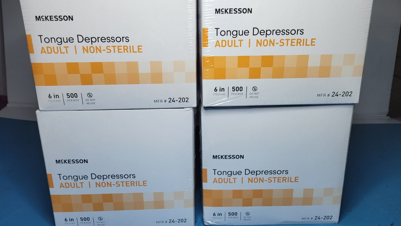 McKESSON Tongue Depressors Adult/Non-Sterile 6ln 2000 Pcs (4 Box 500per Box)