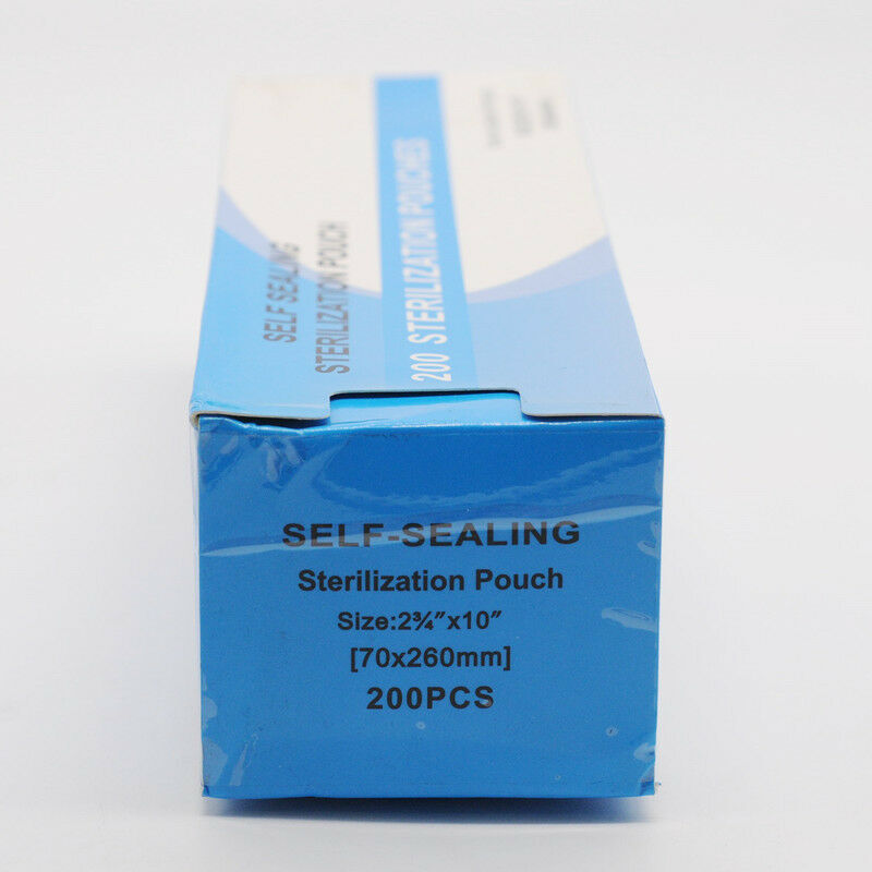 200 Pcs Autoclave Premium Sterilization Self-Sealing Pouch Bag Dental 6 Size Opt